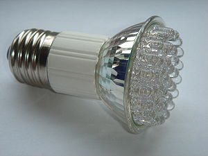 LED lamp with E27 Edison screw.