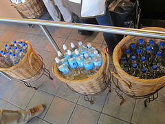 3 Baskets of Bottled Water - Starbucks