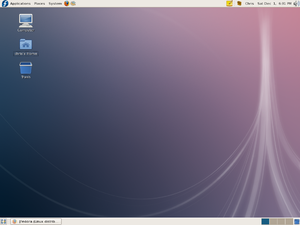 A Screen Shot of Fedora 8