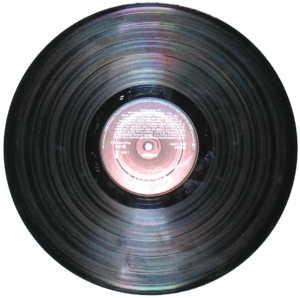 Vinyl record.